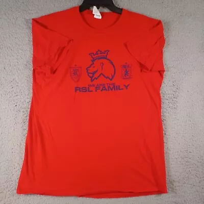 Buy Gildan Mens Thunderbird Red T-Shirt Size Large Sport We Are The RSL Family • 9.21£