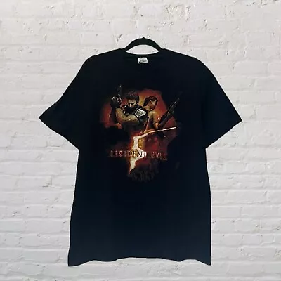 Buy Vintage Resident Evil 5 Horror Video Game Capcom Promo T-Shirt 2000s Large Anvil • 74.95£