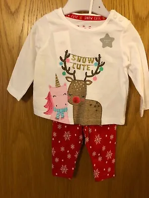 Buy Christmas Snow Cute Pyjamas Age Upto 3months New ❤️ • 3.99£