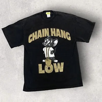 Buy Vtg Tom & Jerry “Chain Hang Low” Hanna Barbera T Shirt XLT Hip Hop Streetwear • 13.99£
