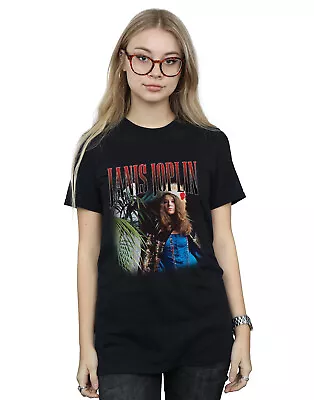 Buy Janis Joplin Women's Baron Homage Boyfriend Fit T-Shirt • 15.99£