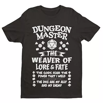 Buy Funny DUNGEON MASTER RPG Gamer T Shirt Dragons Dungeons Role Play Gift Idea Geek • 9.95£