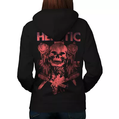 Buy Wellcoda Heretic Death Angel Horror Womens Hoodie Back • 31.99£