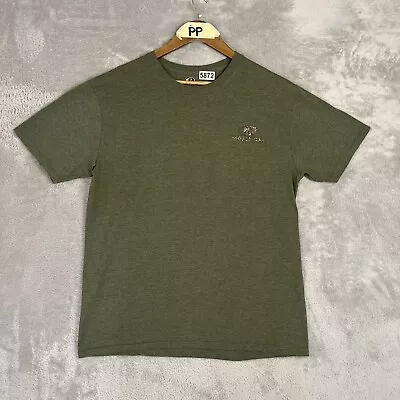 Buy Mossy Oak Hunting T Shirt  Mens Size Large Game Day Big Front Logo Army Green • 8.39£