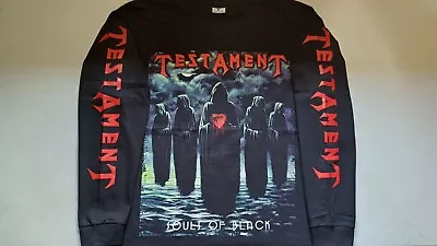 Buy Testament Souls Black Long Sleeve Shirt Thrash Metal Megadeth Exodus Overkill • 30.02£