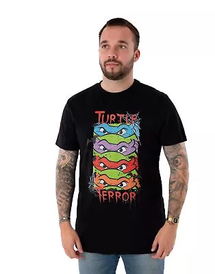 Buy Teenage Mutant Ninja Turtles Black Turtle Terror Short Sleeved T-Shirt (Mens) • 16.95£