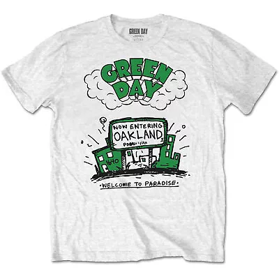 Buy Green Day Welcome To Paradise White T-Shirt NEW OFFICIAL • 15.49£