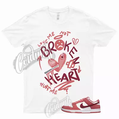 Buy BROKEN Shirt For Dunk Valentines Day Low WMNS Team Red Adobe Air Dragon Force 1 • 17.64£