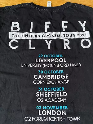 Buy Biffy Clyro Official Tour T Shirt Fingers Crossed 2021 Large RARE • 25£