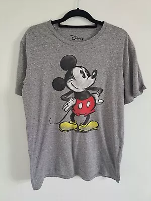 Buy Disney Mickey Mouse Classic T-Shirt Adults Men Women - Gray, Size Large L • 12.95£