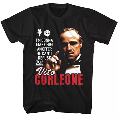 Buy Godfather An Offer He Can't Refuse Men's T Shirt Don Vito Corleone • 32.21£