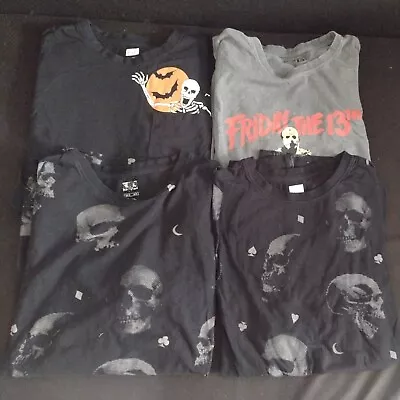 Buy Men T-shirts Size M Halloween Skulls Friday The 13th • 4.99£