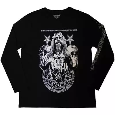 Buy Rob Zombie Unisex Long Sleeve T-Shirt: Devil Man (Sleeve Print) OFFICIAL NEW  • 24.94£