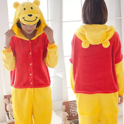 Buy Girls Boys Pyjamas 12Onesie Costume Anime Animal Cosplay Hoodie  Winnie BearZX • 10.82£