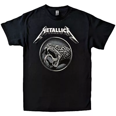 Buy Metallica Black Album Poster Black T-Shirt NEW OFFICIAL • 16.79£