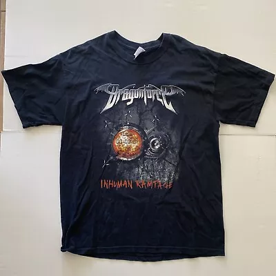 Buy Gildan Tour T-Shirt - DRAGONFORCE INHUMAN RAMPAGE 2007 World Tour - Australian • 30.59£