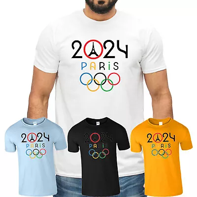 Buy Olympics Mens Tshirt Sports Summer Vacation Unisex Kids Paralympic Game 2024 Top • 10.99£