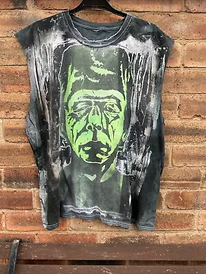 Buy Frankenstein Chop Top Punk T Shirt • 10£