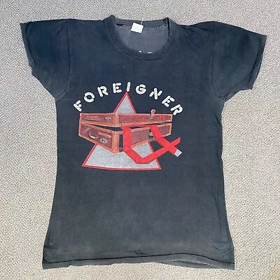 Buy Foreigner Shirt Mens Large Vintage 1982 Tour 70s Rock AOR Screen Stars • 140.20£