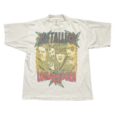 Buy Vintage Metallica Lollapalooza T Shirt Mens Large  Soundgarden Wutang Rancid • 233.39£