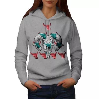 Buy Wellcoda Skull Metal Death Dead Womens Hoodie • 31.99£