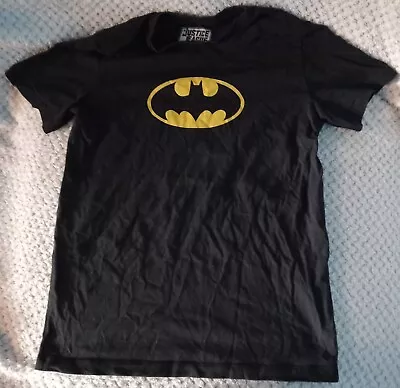 Buy Justice League Batman Symbol, Kids Black/Yellow T-Shirt Age 11-12 Years • 0.01£