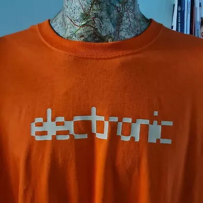 Buy Electronic Orange T-Shirt Mens Unisex Johnny Bernard Sumner Smiths UNOFFICIAL • 15.99£