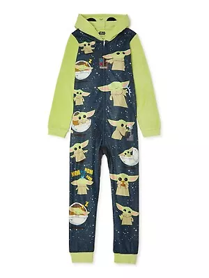 Buy B11 NEW Baby Yoda Union Suit Pajamas Boys 10/12 One Piece Star Wars Mandalorian • 25.67£