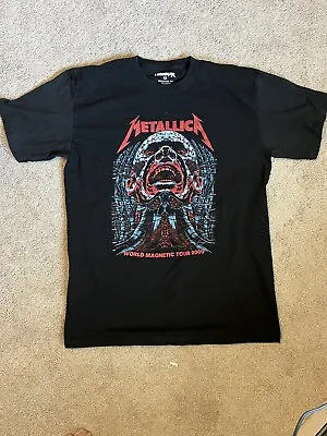 Buy 2009 Metallica World Magnetic Tour Black T-Shirt EXTRA LARGE • 27.96£
