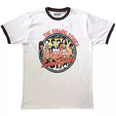 Buy The Rolling Stones Unisex Ringer T-Shirt: Some Girls Circle (Large) • 16.87£