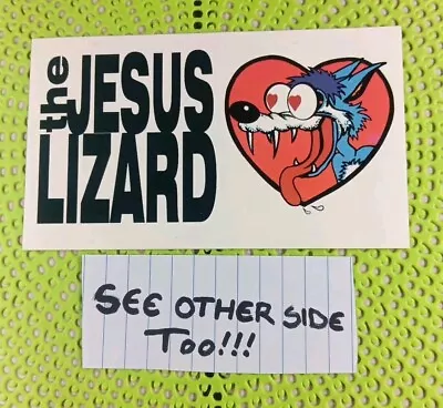 Buy The JESUS LIZARD RARE 1996 TOUR Promo STICKER 2-Sided RAGE AGAINST THE MACHINE • 23.06£