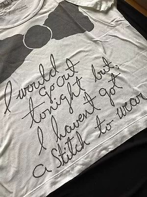Buy The Smiths Lyrics Altru White T Ladies Shirt Small Size 10-12 • 7.90£