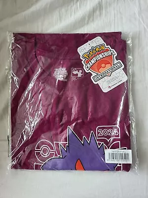 Buy Gengar Maroon T-Shirt L Size 2024 Pokémon International Championships EUIC New B • 39.99£