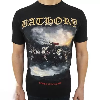 Buy Bathory  Blood Fire Death  Black T-Shirt Dark Throne Amon Amarth Mayhem • 19.49£