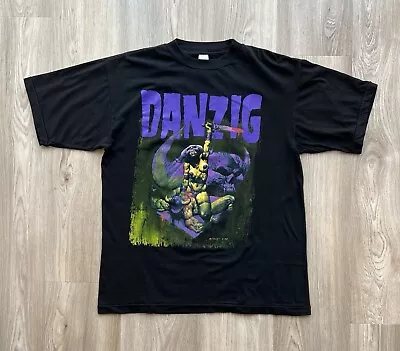 Buy Vintage 1992 Danzig Uncensored Album How The Gods Kill T-Shirt Rock Band Tee • 209.68£