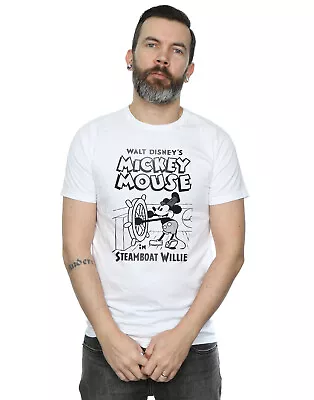 Buy Disney Men's Mickey Mouse Steamboat Willie T-Shirt • 13.99£