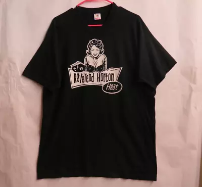 Buy Vtg The Reverend Horton Heat Band Concert Black T Shirt Sz XL 90s USA Made Rare • 139.99£