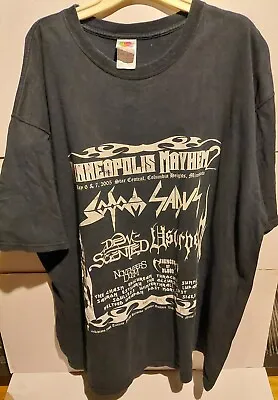 Buy MINNEAPOLIS MAYHEM 2 T Shirt Metal Thrash Death Sodom Sadus Usurper Dew Scented • 46.67£