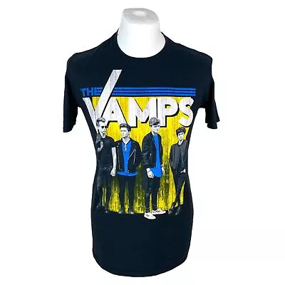 Buy The Vamps T Shirt Medium Black Boyband T Shirt Band Tee Graphic Pop Music Tee • 25£