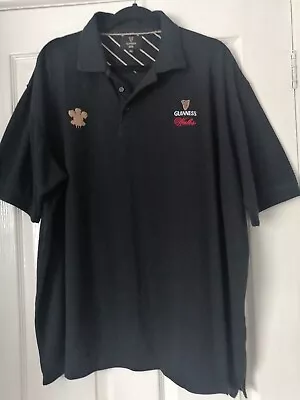 Buy GUINNESS WALES 3 Feathers LOGO  MENS 3XL BLACK POLO/TSHIRT Rugby Sport Casual  • 7.99£