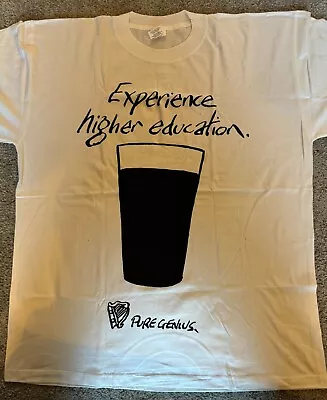 Buy Vintage XL Guinness T-shirt With The Text 'Experience Higher Education' • 7.25£