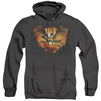 Buy Hobbit Movie Trilogy, The Reign In Flame - Heather Pullover Hoodie • 47.61£