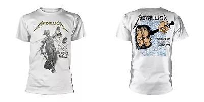 Buy Metallica - And Justice For All (White) (NEW MENS T-SHIRT ) • 18.02£
