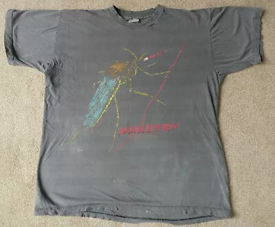 Buy Original Ministry 1992 EU Tour  Just One Fix  T-shirt. Pushead Design. XL. • 125£