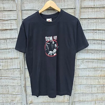 Buy Vintage Sum 41 Band Tour T Shirt Black • 59.99£