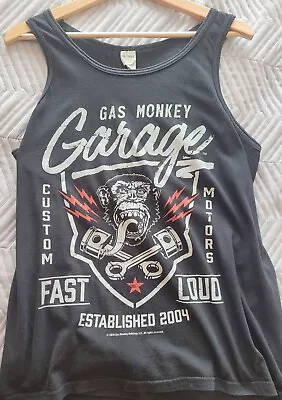 Buy Official Licensed Gas Monkey Garage - Fast And Loud  Men's Tank Top/Vest Medium. • 8.99£