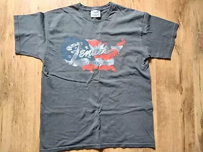 Buy Fender The American Classic Flag Logo T-Shirt Size Large  • 12.49£