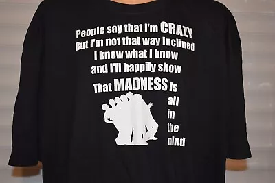 Buy Madness All In The Mind T-shirt Black Size 4XL • 9.99£