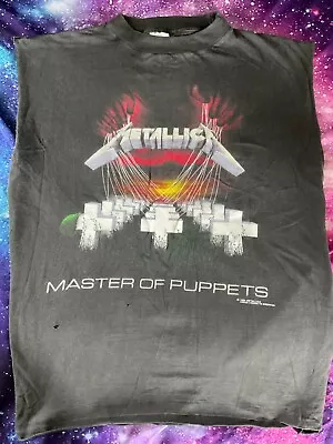 Buy Metallica T Shirt (Sleeveless) • Official Vintage 1994 • Master Of Puppets • • 40£