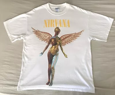 Buy Nirvana: In Utero -T-Shirt /Double Sided ,Vintage ,90s,Y2k • 280.42£